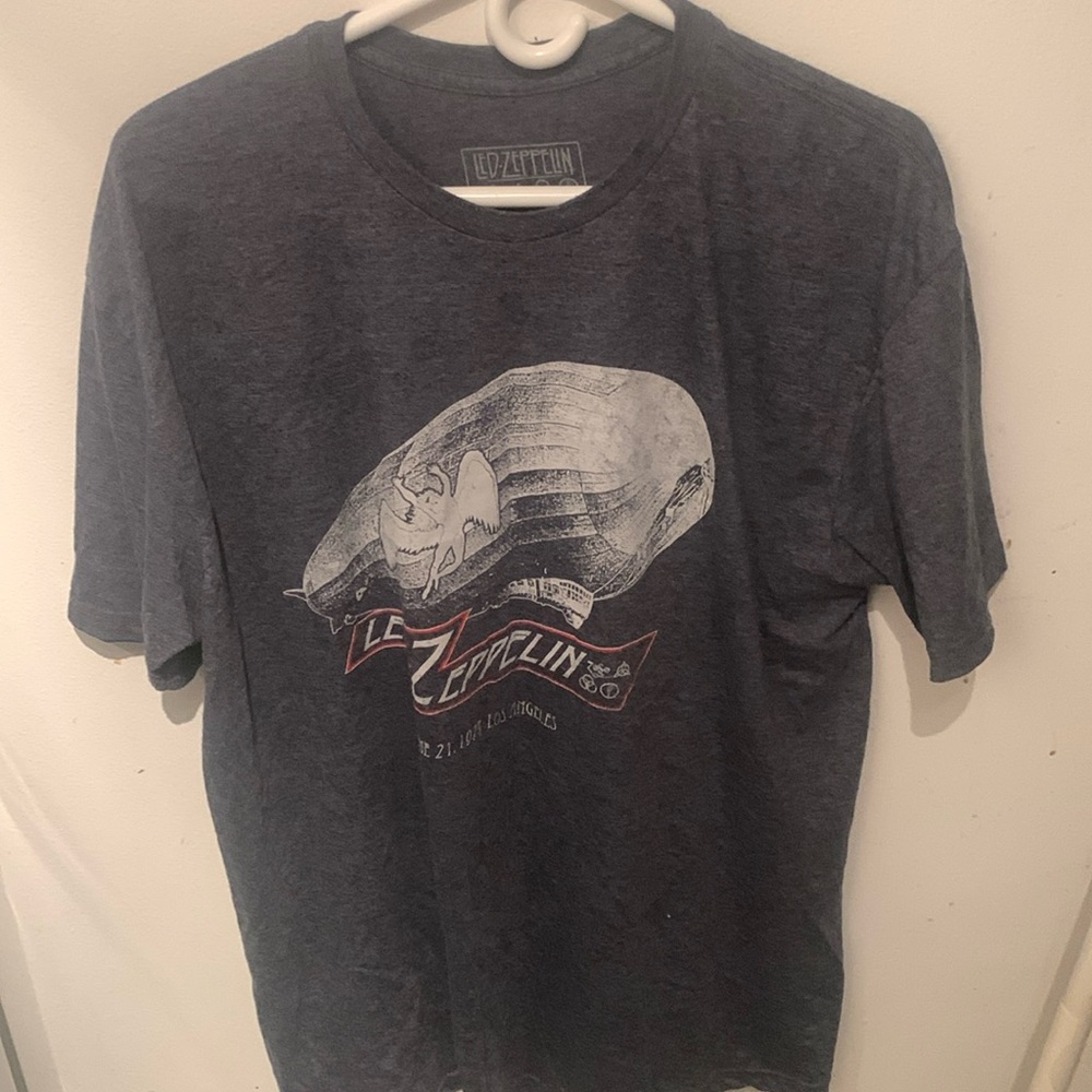 Stunning Official Led Zeppelin 1977 Los Angelas Concert Tshirt 60/40 SZ XL 🔥